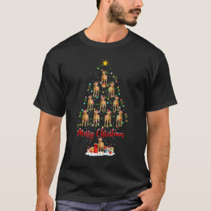 Xmas Light Santa Chesapeake Bay Retriever Dog Chri T-Shirt