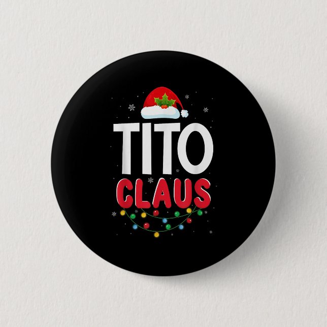 Xmas Light Tito Santa Claus Christmas Matching Cos 6 Cm Round Badge (Front)
