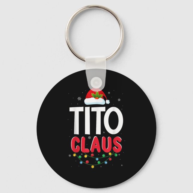 Xmas Light Tito Santa Claus Christmas Matching Cos Key Ring (Front)