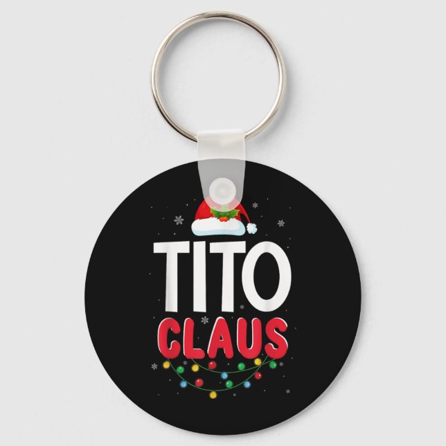 Xmas Light Tito Santa Claus Christmas Matching Cos Key Ring (Front)