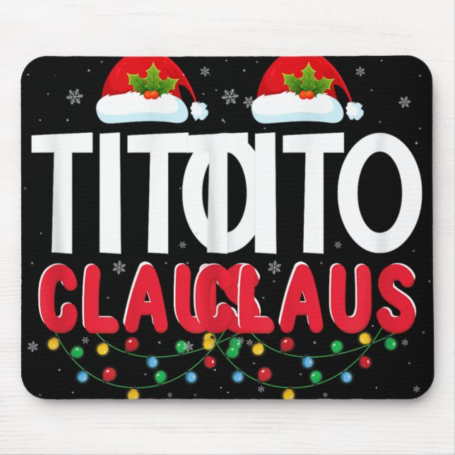 Xmas Light Tito Santa Claus Christmas Matching Cos Mouse Mat (Front)