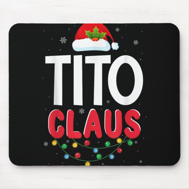 Xmas Light Tito Santa Claus Christmas Matching Cos Mouse Mat (Front)