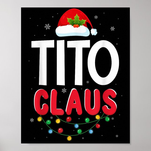Xmas Light Tito Santa Claus Christmas Matching Cos Poster (Front)