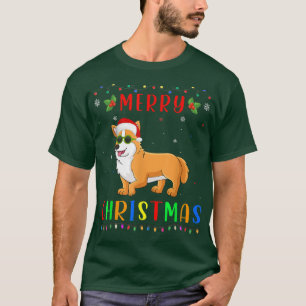 Xmas Light Welsh Corgi Design Matching Christmas P T-Shirt