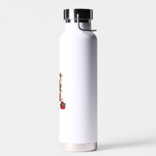 Xmas Lighting Cavalier King Charles Spaniel Dog Ch Water Bottle