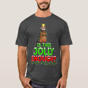 Xmas Lighting Is This Jolly Enough Beaver Christma T-Shirt