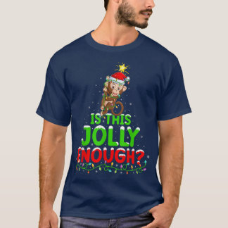 Xmas Lighting Is This Jolly Enough Bonobo Christma T-Shirt