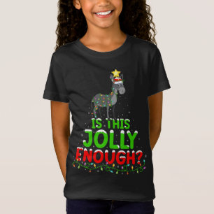 Xmas Lighting Is This Jolly Enough Mule Christmas  T-Shirt