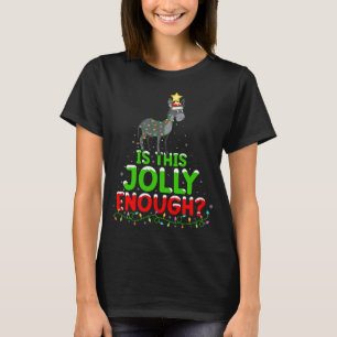 Xmas Lighting Is This Jolly Enough Mule Christmas  T-Shirt