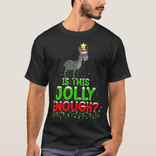 Xmas Lighting Is This Jolly Enough Mule Christmas T-Shirt