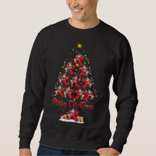 Xmas Lighting Matching Santa Aeroplane Christmas T Sweatshirt