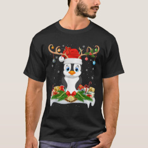 Xmas Lighting Reindeer Santa Penguin Christmas  T-Shirt
