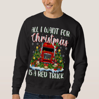 Xmas Lighting Santa All I Want For Christmas Is A  Sweatshirt