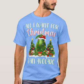 Xmas Lighting Santa All I Want For Christmas Is A T-Shirt