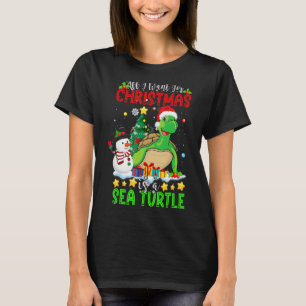 Xmas Lighting Santa All I Want For Christmas Is A  T-Shirt