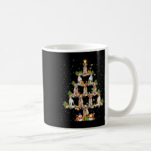 Xmas Lighting Santa Brittany Spaniel Dog Christmas Coffee Mug