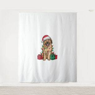 Xmas Lighting Santa Hat Anatolian Shepherd Dog Chr Tapestry