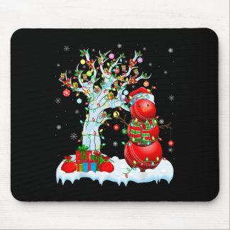 Xmas Lighting Tree Funny Snowman Cricket Ll Christ Mouse Mat