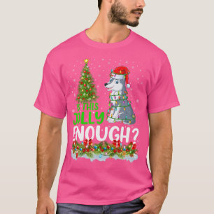 Xmas Lighting Tree Is This Jolly Enough Wolf Chris T-Shirt