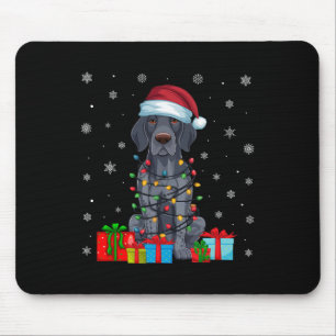 Xmas Lights Santa German Shorthaired Pointer Dog C Mouse Mat