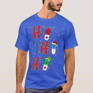 Xmas Lights Santa Ho Ho Ho Pharmacist Christmas  T-Shirt