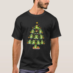 Xmas Lights Santa Tree Frog Christmas Tree Premium T-Shirt