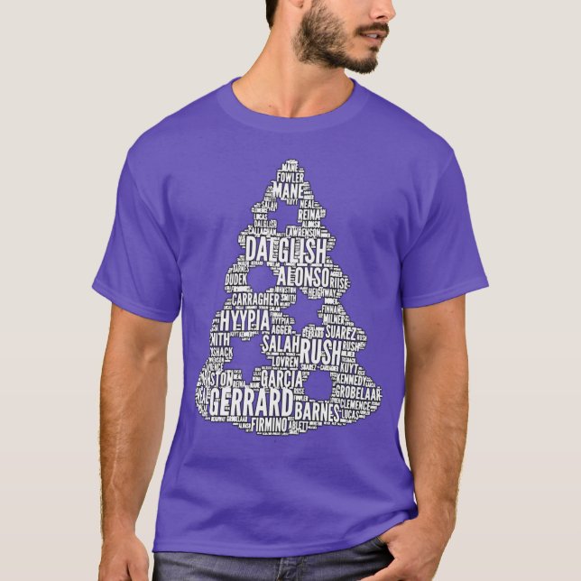 XMAS Liverpool Christmas Tree T-Shirt (Front)