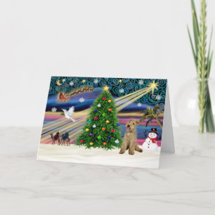 Xmas Magic-Lakeland Terrier Holiday Card