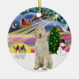 Xmas Magic - Spinone Italiano 11 Ceramic Tree Decoration
