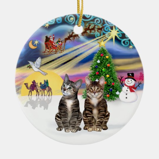 ceramic cat christmas tree