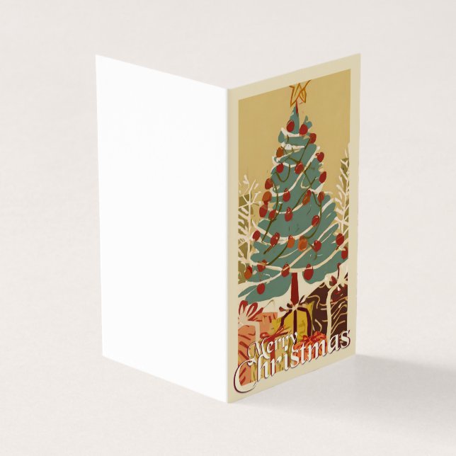 Xmas Motif, with Presents Under the Christmas Tree (Outside)