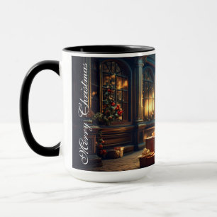 Xmas Motif with Presents Under the Christmas Tree Mug