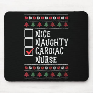 Xmas Nursing Healthcare Worker Cardiac Nurse Chris Mouse Mat