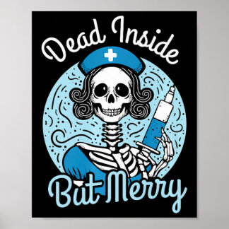 Xmas Nursing Healthcare Worker Medical Christmas N Poster