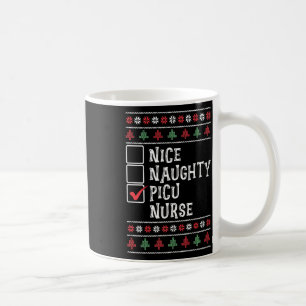 Xmas Nursing Healthcare Worker Picu Nurse Christma Coffee Mug