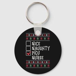 Xmas Nursing Healthcare Worker Picu Nurse Christma Key Ring