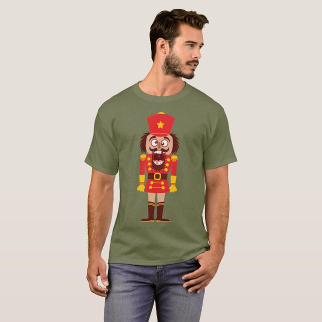 Xmas nutcracker breaks its teeth and goes nuts T-Shirt (Front Full)
