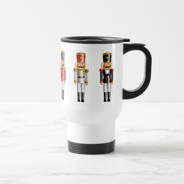 Xmas Nutcracker Soldiers Travel Mug (Right)
