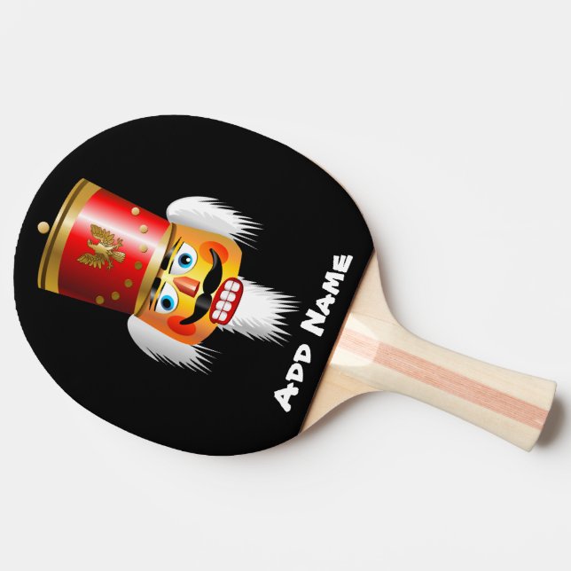Xmas Nutcracker Toy Soldier Ping Pong Paddle (Side)
