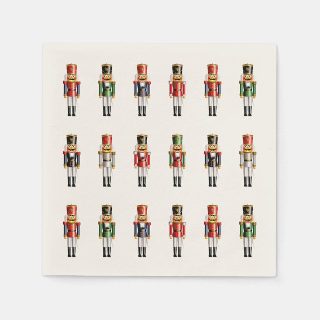 Xmas Nutcracker Toy Soldiers Napkin (Front)