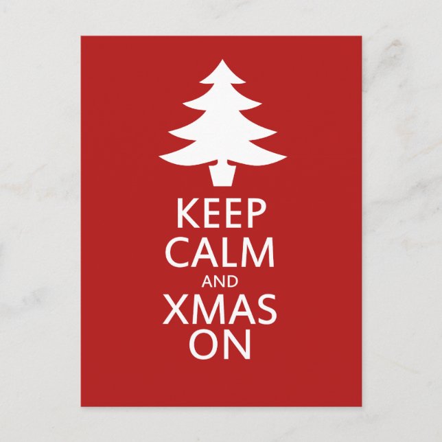 Xmas on holiday postcard (Front)