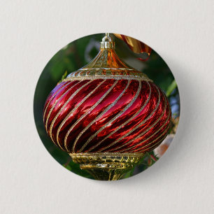 Xmas Ornament 6 Cm Round Badge