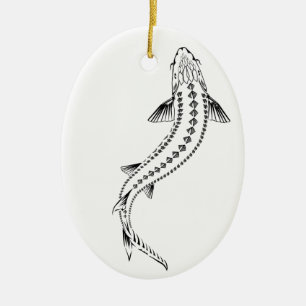 >XMAS ORNAMENT -STURGEON FISH -SWIMMING STURGEON