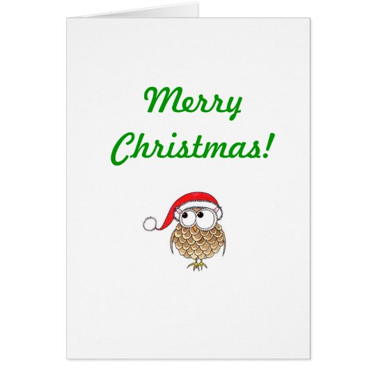 xmas-owl, Merry Christmas! Card