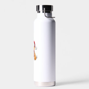 Xmas Party Decoration Santa Bichon Dog Christmas Water Bottle