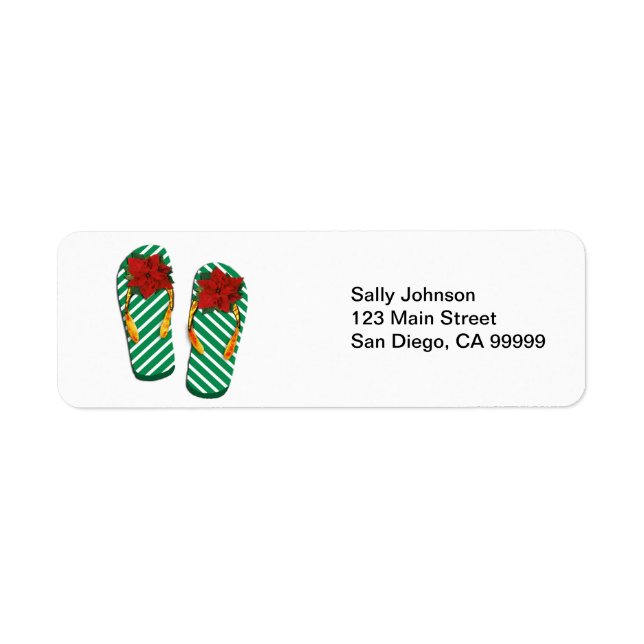 Xmas Party Flip Flops (Front)