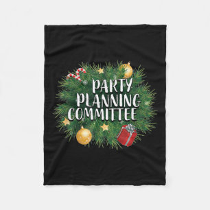 Xmas Party Planning Tees & Aparel _ Red Party  Fleece Blanket