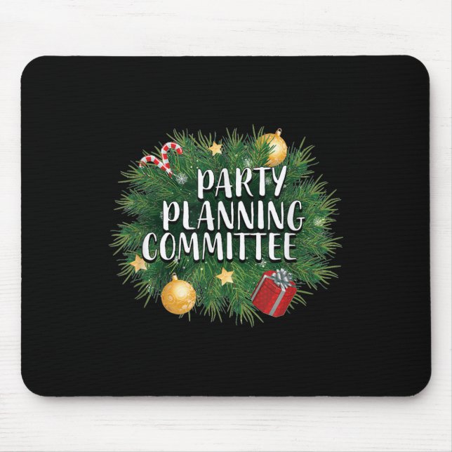 Xmas Party Planning Tees &amp; Aparel _ Red Party  Mouse Mat (Front)