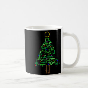 Xmas Patriotic 2nd Amendment Gun Christmas Tree Coffee Mug