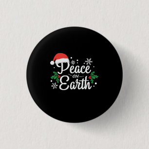 Xmas Peace On Earth 3 Cm Round Badge